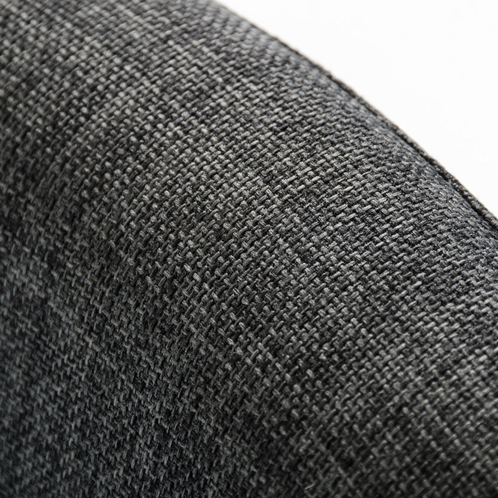 Williamette Mid-Century Dark Grey Fabric Bar Stool - View 6