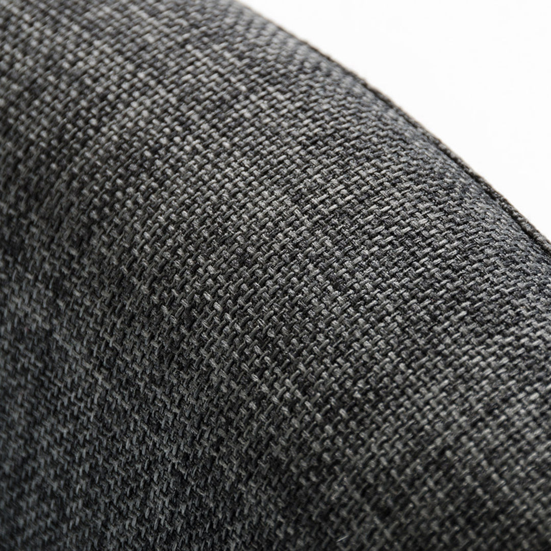 Williamette Mid-Century Dark Grey Fabric Bar Stool