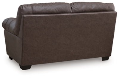 WillowBend Loveseat - Dark Brown Stationary Loveseat modern furniture Contempo Furniture