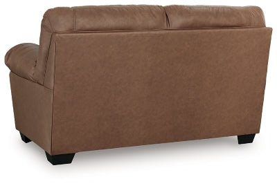 WillowBend Loveseat - Light Brown Stationary Loveseat modern furniture Contempo Furniture