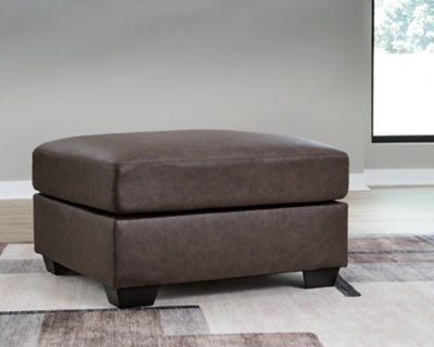 WillowBend Oversized Accent Ottoman - Dark Brown Accent Ottoman modern furniture Contempo Furniture