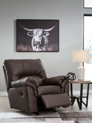 WillowBend Recliner - Dark Brown Rocker Chair modern furniture Contempo Furniture
