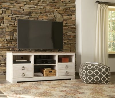 Willowton 64" TV Stand - Beige TV Stand modern furniture Contempo Furniture
