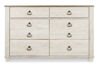Willowton Dresser - Beige Dresser modern furniture Contempo Furniture