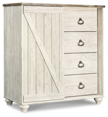 Willowton Dressing Chest - Beige Accent Chest modern furniture Contempo Furniture