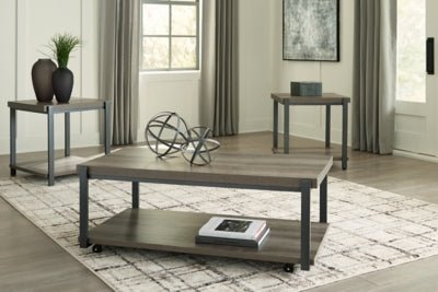 Wilmaden Table (Set of 3) - Dark Gray Table Set modern furniture Contempo Furniture