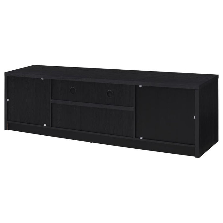 Winfield - 2 - Door TV Stand Media Console - Black TV Stand modern furniture Contempo Furniture