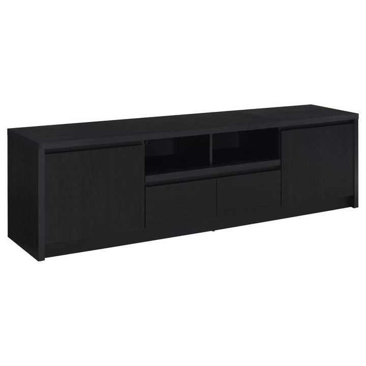 Winfield - 2 - Door TV Stand Media Console - Black TV Stand modern furniture Contempo Furniture