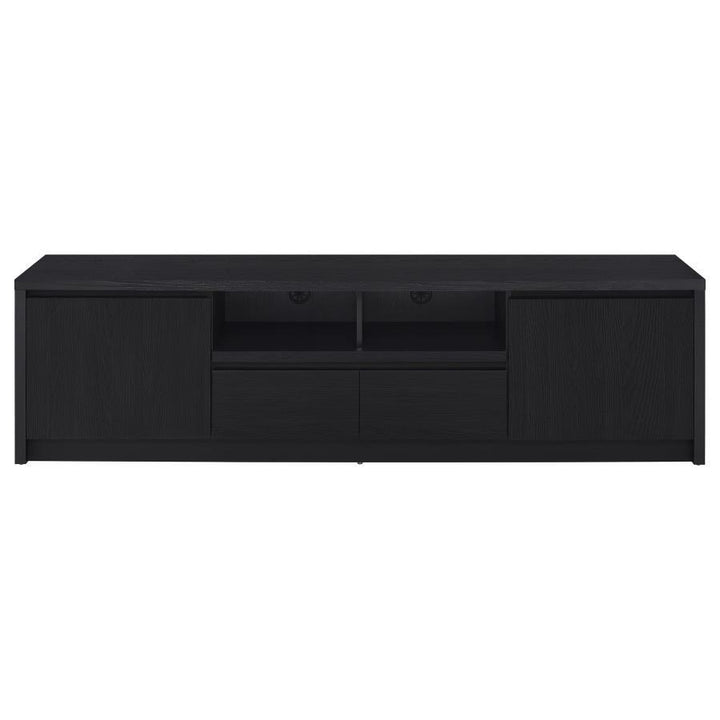 Winfield - 2 - Door TV Stand Media Console - Black TV Stand modern furniture Contempo Furniture