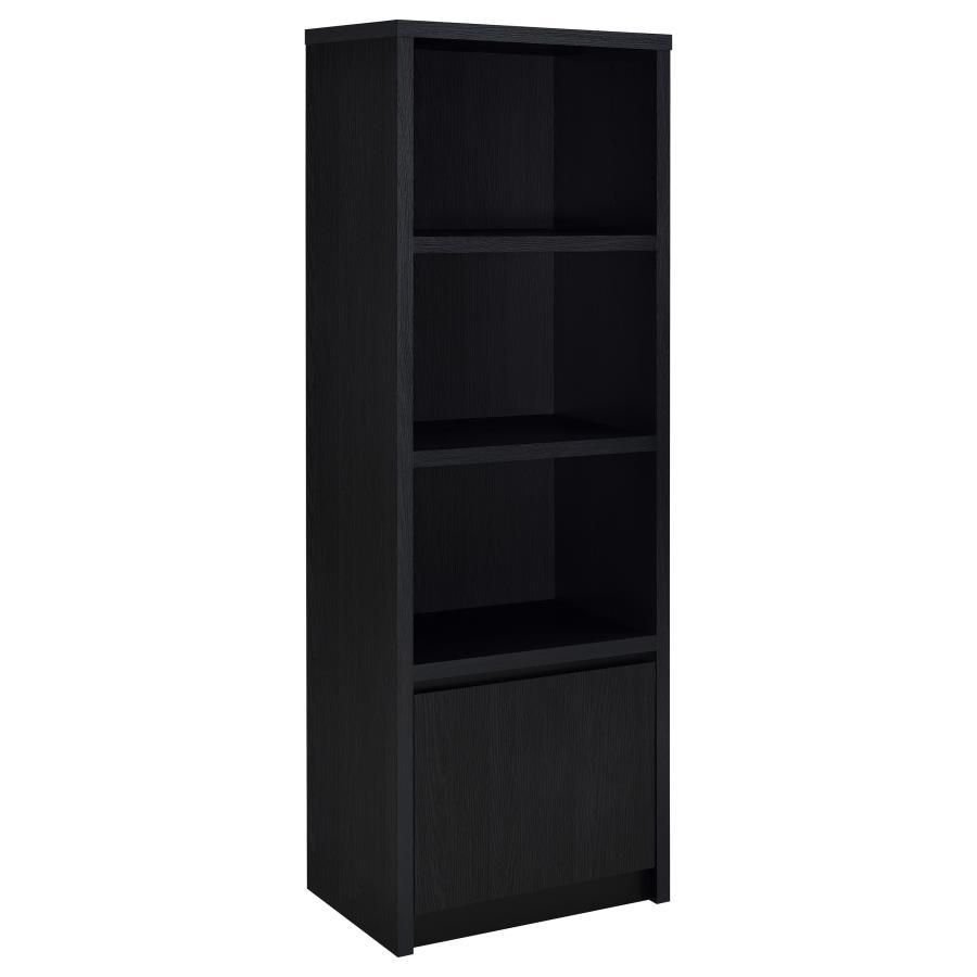Winfield - 3 - Sheld Media Tower Entertainment Pier - Black Piers modern furniture Contempo Furniture