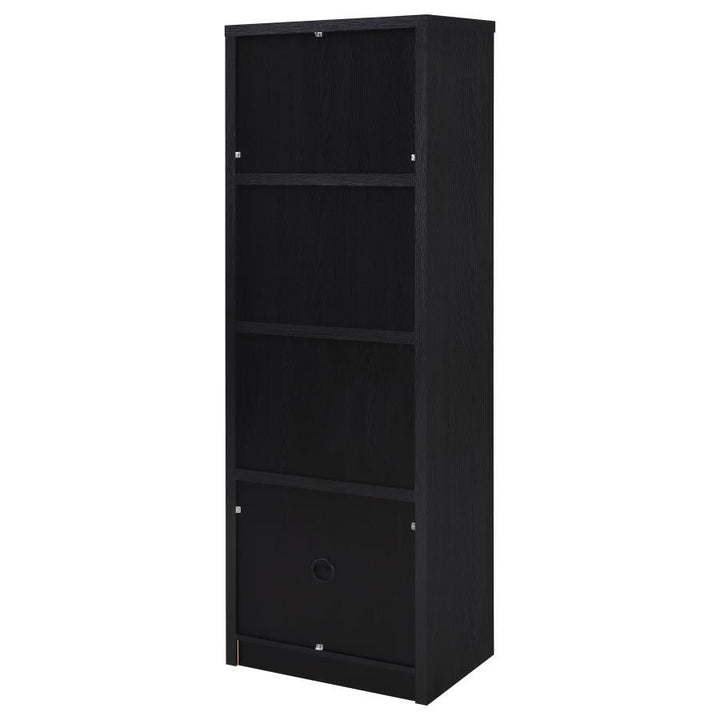 Winfield - 3 - Sheld Media Tower Entertainment Pier - Black Piers modern furniture Contempo Furniture