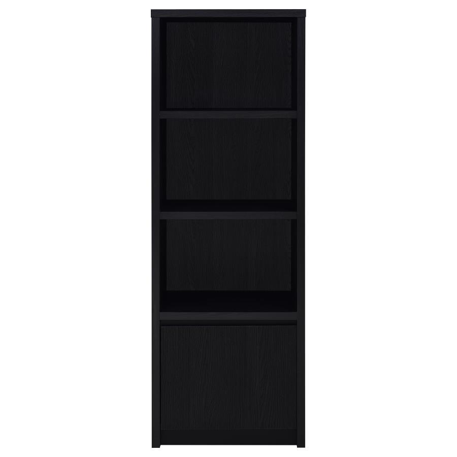 Winfield - 3 - Sheld Media Tower Entertainment Pier - Black Piers modern furniture Contempo Furniture