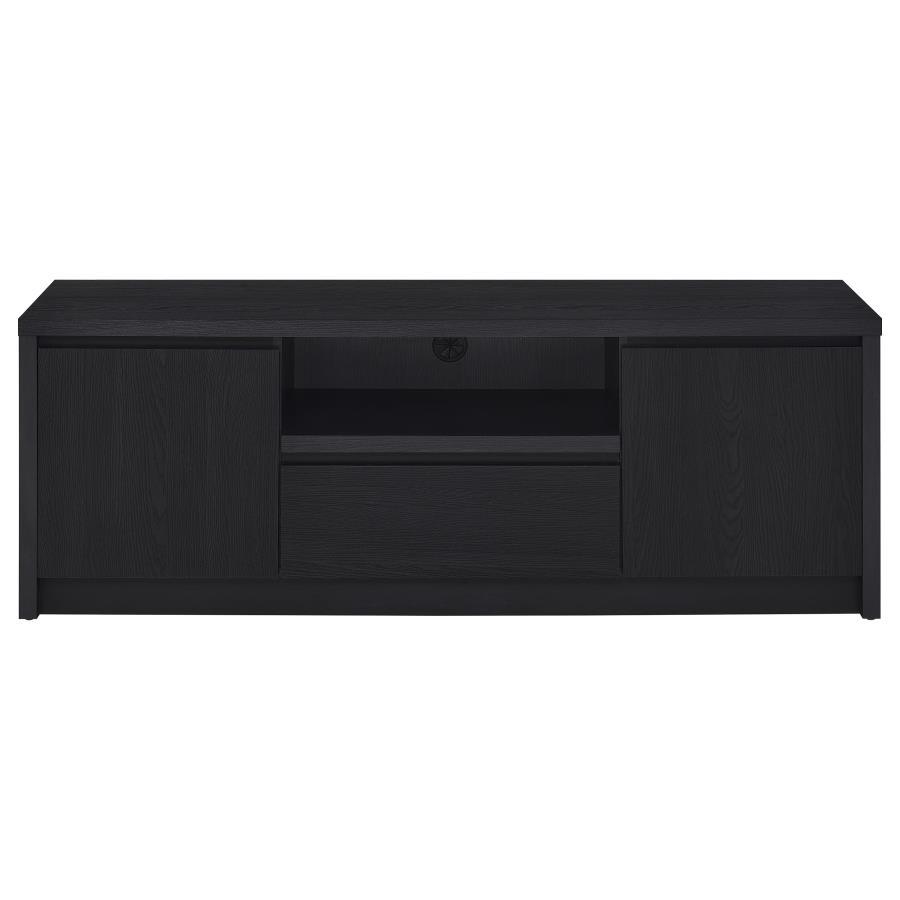 Winfield - 60" 2 - Door TV Stand Media Console - Black TV Stand modern furniture Contempo Furniture