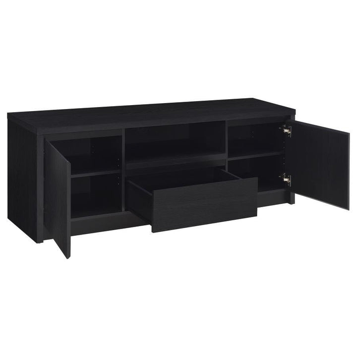 Winfield - 60" 2 - Door TV Stand Media Console - Black TV Stand modern furniture Contempo Furniture
