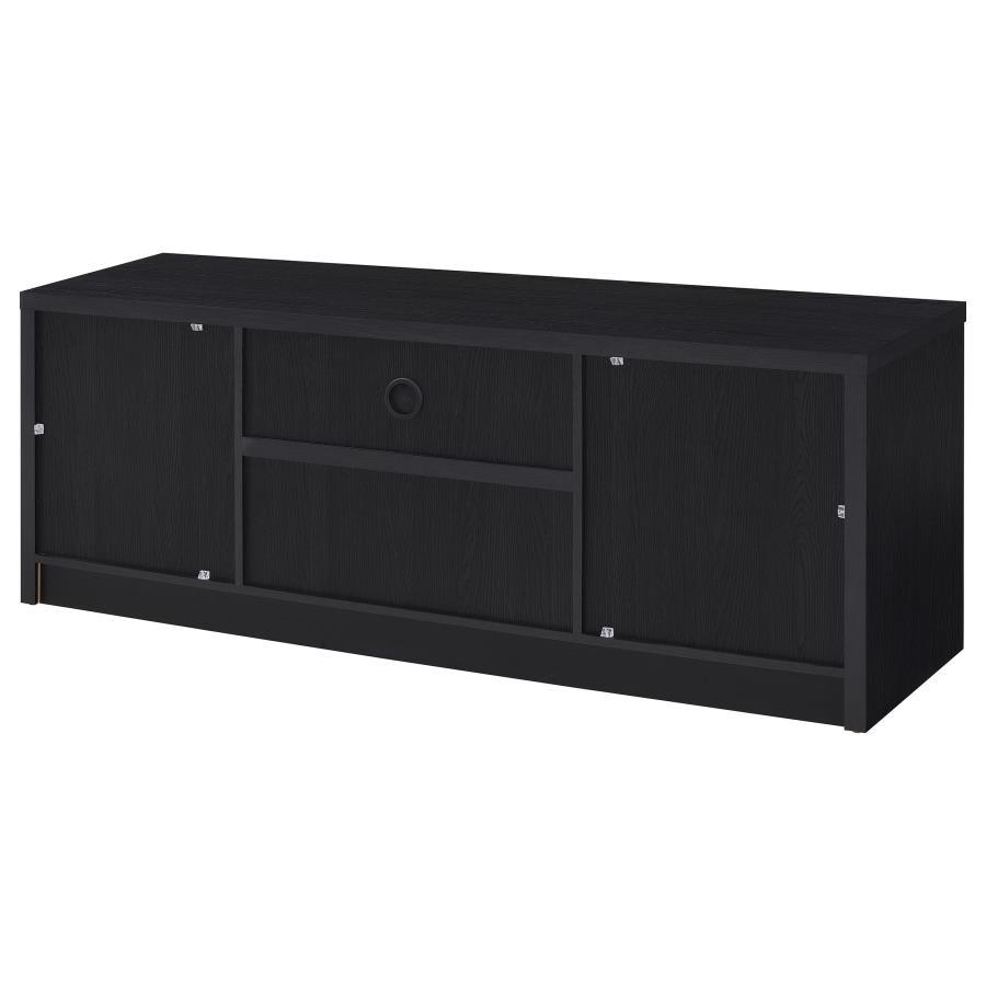 Winfield - 60" 2 - Door TV Stand Media Console - Black TV Stand modern furniture Contempo Furniture