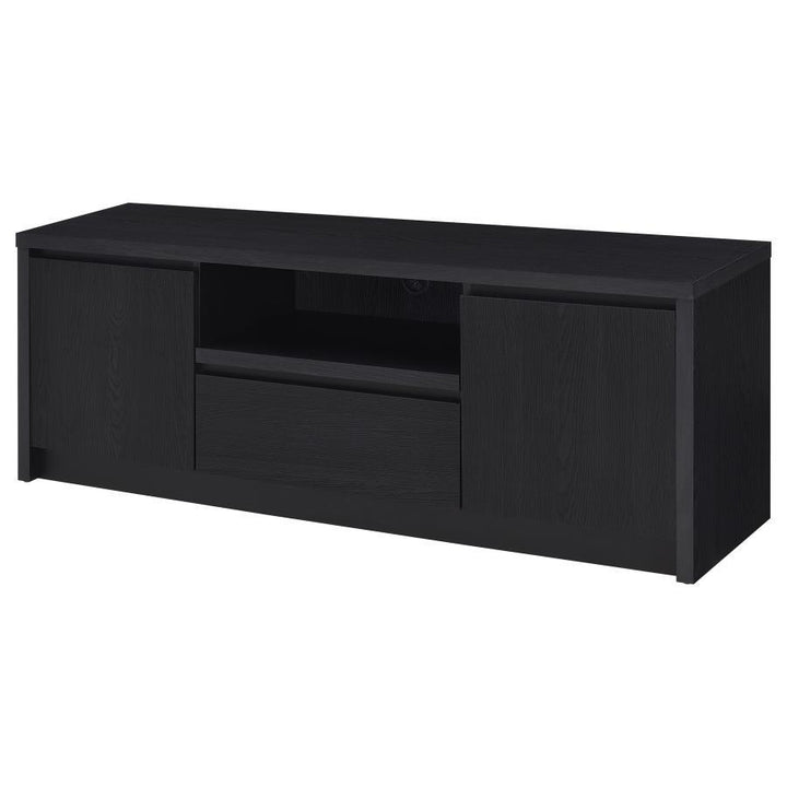 Winfield - 60" 2 - Door TV Stand Media Console - Black TV Stand modern furniture Contempo Furniture