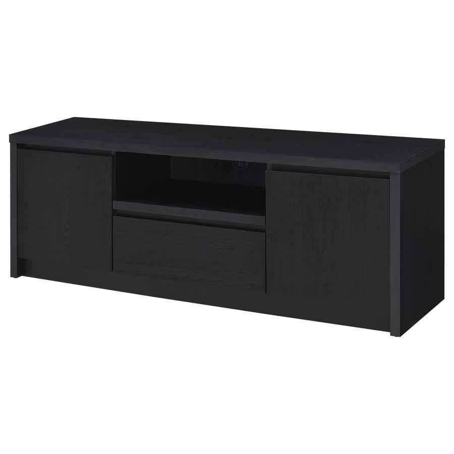 Winfield - 60" 2 - Door TV Stand Media Console - Black TV Stand modern furniture Contempo Furniture