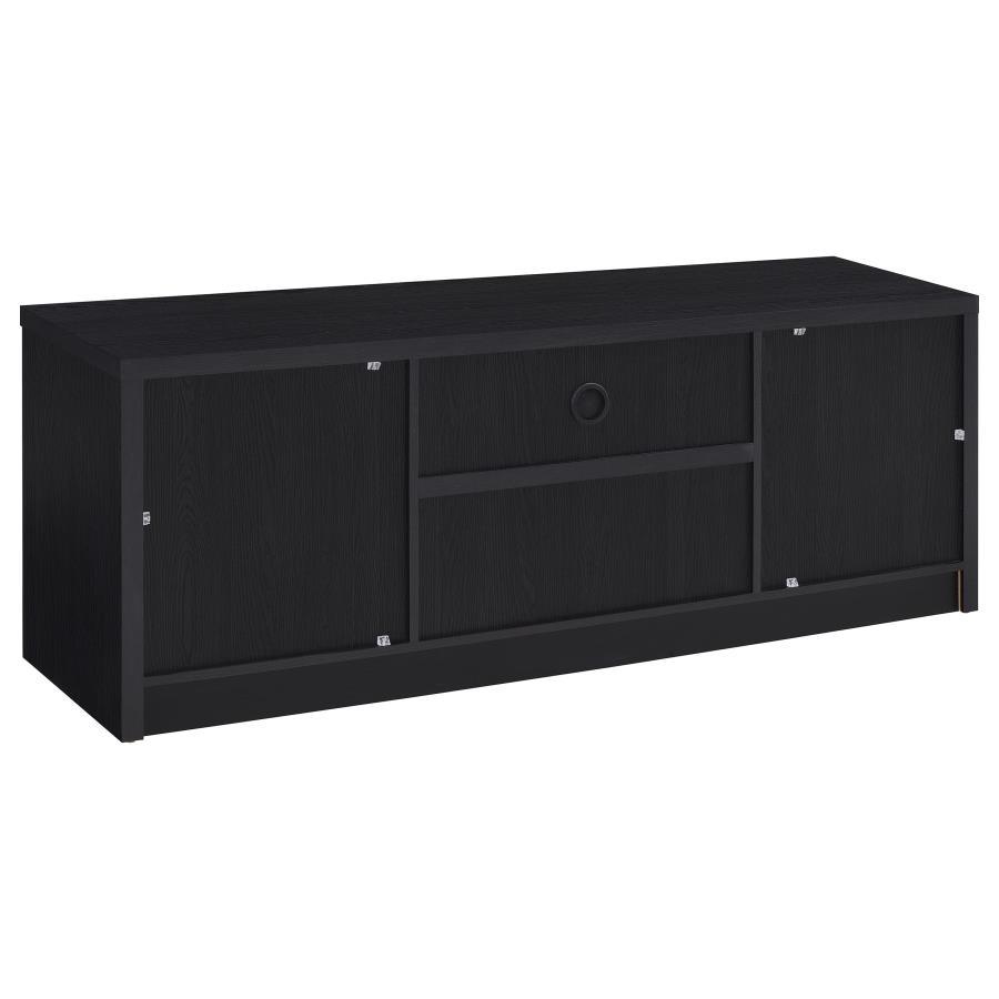 Winfield - 60" 2 - Door TV Stand Media Console - Black TV Stand modern furniture Contempo Furniture
