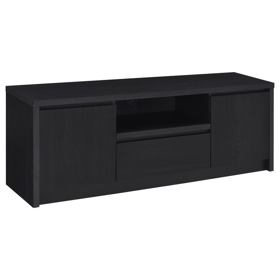 Winfield - 60" 2 - Door TV Stand Media Console - Black TV Stand modern furniture Contempo Furniture