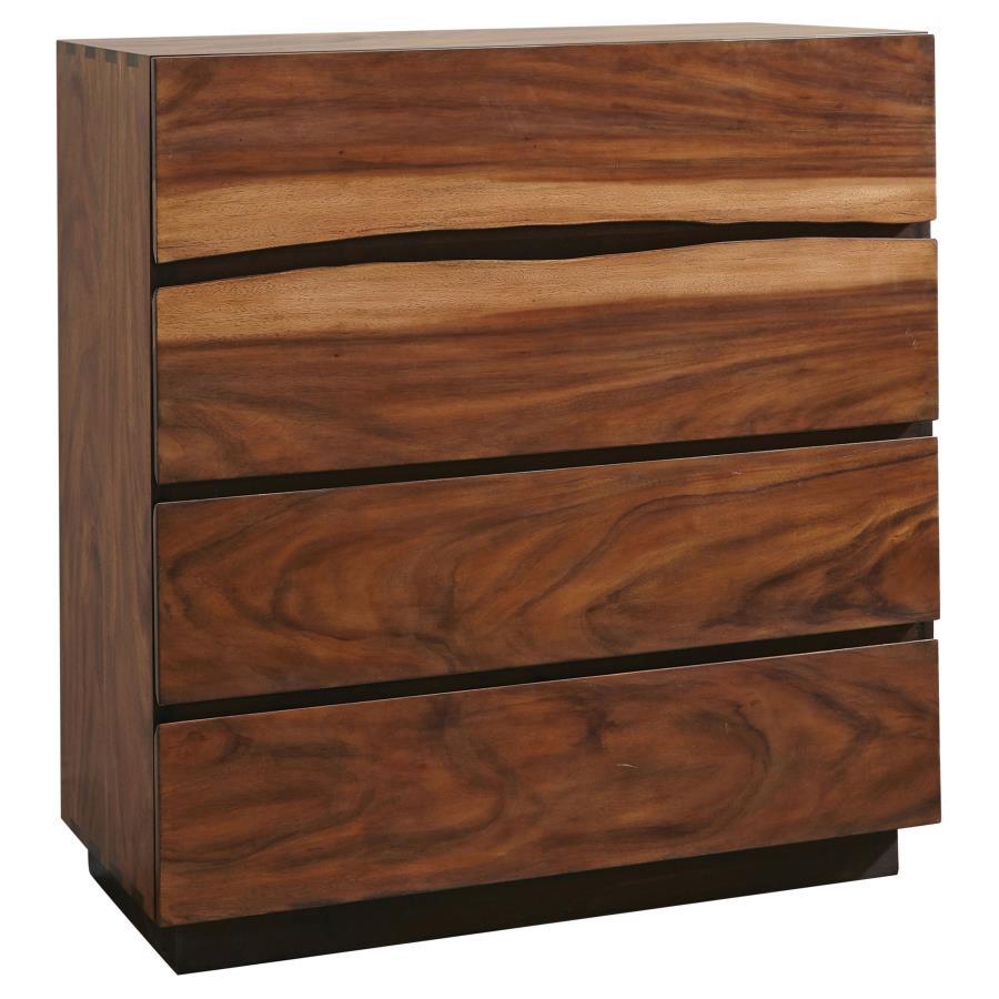 Winslow - 4 - Drawer Bedroom Chest - Smokey Walnut Accent Chest modern furniture Contempo Furniture