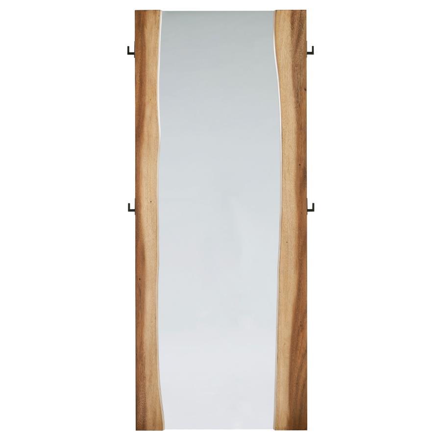 Winslow - Standing Floor Mirror - Smokey Walnut Floor Mirror modern furniture Contempo Furniture