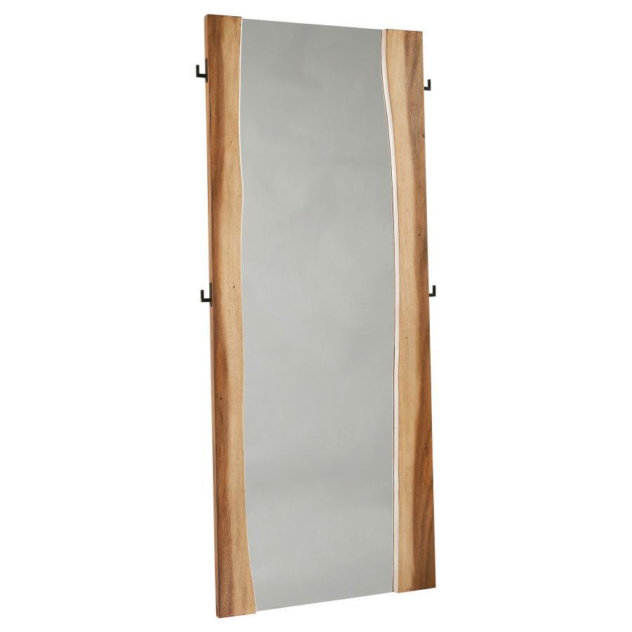 Winslow - Standing Floor Mirror - Smokey Walnut Floor Mirror modern furniture Contempo Furniture