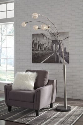 Winter Arc Lamp - Pearl Silver Floor Lamp modern furniture Contempo Furniture