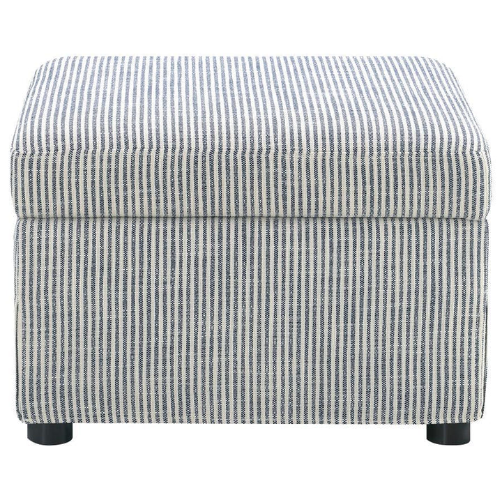 Winter - Upholstered Hydraulic Lift Top Storage Ottoman - Gray Storage Ottoman modern furniture Contempo Furniture