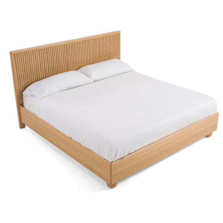 Winters - Modern Natural Oak Bed - View 5