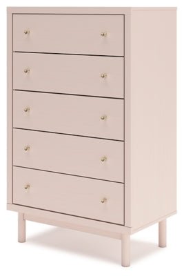 Wistenpine Chest of Drawers - Pink Accent Chest modern furniture Contempo Furniture