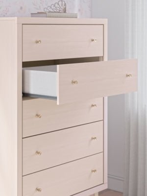 Wistenpine Chest of Drawers - Pink Accent Chest modern furniture Contempo Furniture