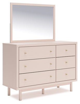 Wistenpine Dresser and Mirror - Pink Dresser & Mirror modern furniture Contempo Furniture