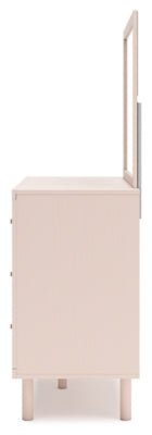 Wistenpine Dresser and Mirror - Pink Dresser & Mirror modern furniture Contempo Furniture