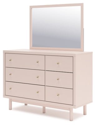 Wistenpine Dresser and Mirror - Pink Dresser & Mirror modern furniture Contempo Furniture