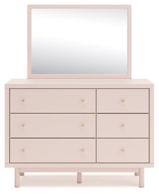 Wistenpine Dresser and Mirror - Pink Dresser & Mirror modern furniture Contempo Furniture