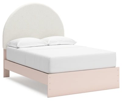 Wistenpine Full Upholstered Panel Bed - Pink | Ashley Furniture