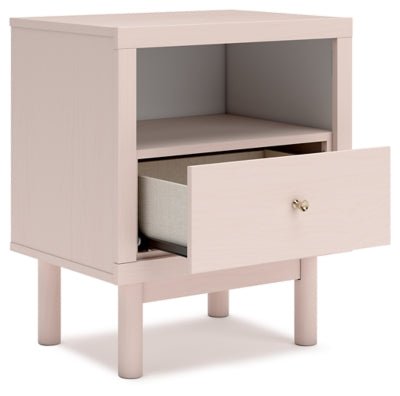 Wistenpine Nightstand - Pink Nightstand modern furniture Contempo Furniture
