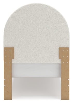 Wistenpine Twin Upholstered Panel Bed - Pink Upholstered Bed modern furniture Contempo Furniture