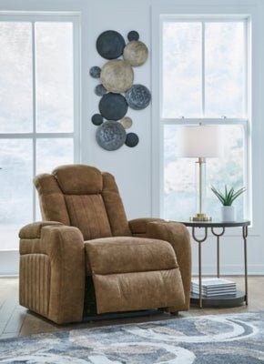 Wolfridge Power Recliner - Dark Brown Reclining Chair modern furniture Contempo Furniture