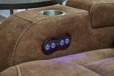 Wolfridge Power Recliner - Dark Brown Reclining Chair modern furniture Contempo Furniture
