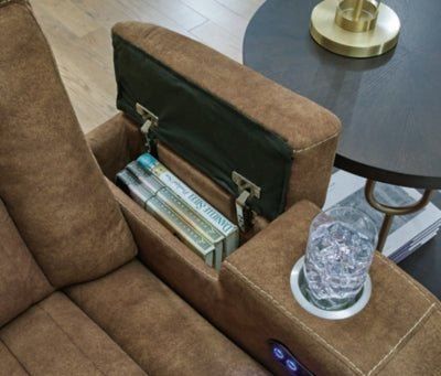 Wolfridge Power Recliner - Dark Brown Reclining Chair modern furniture Contempo Furniture