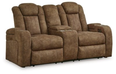 Wolfridge Power Reclining Loveseat - Dark Brown Reclining Loveseat modern furniture Contempo Furniture