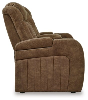 Wolfridge Power Reclining Loveseat - Dark Brown Reclining Loveseat modern furniture Contempo Furniture