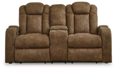Wolfridge Power Reclining Loveseat - Dark Brown | Ashley Furniture