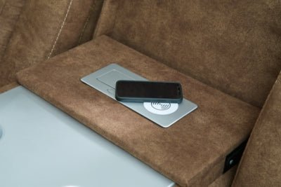Wolfridge Power Reclining Sofa - Dark Brown Reclining Sofa modern furniture Contempo Furniture