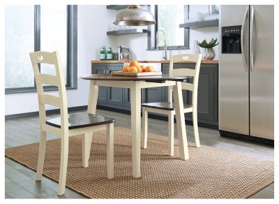 Woodanville Dining Drop Leaf Table - Light Brown Dining Table modern furniture Contempo Furniture