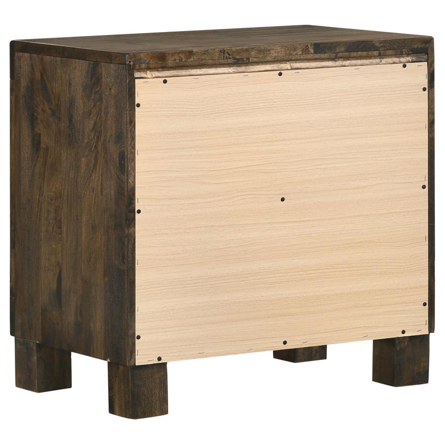 Woodmont - 2 - Drawer Nightstand - Rustic Golden Brown Accent Nightstand modern furniture Contempo Furniture