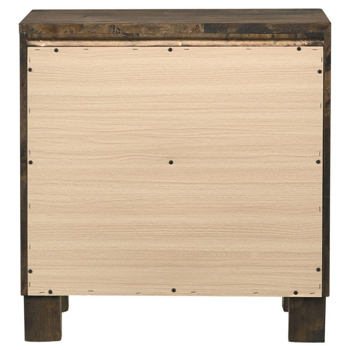 Woodmont - 2 - Drawer Nightstand - Rustic Golden Brown Accent Nightstand modern furniture Contempo Furniture