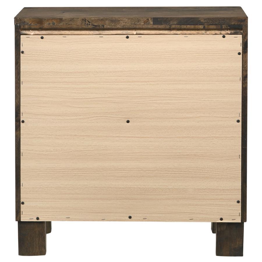 Woodmont - 2 - Drawer Nightstand - Rustic Golden Brown Accent Nightstand modern furniture Contempo Furniture