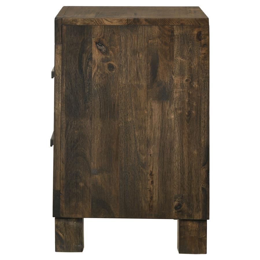 Woodmont - 2 - Drawer Nightstand - Rustic Golden Brown Accent Nightstand modern furniture Contempo Furniture